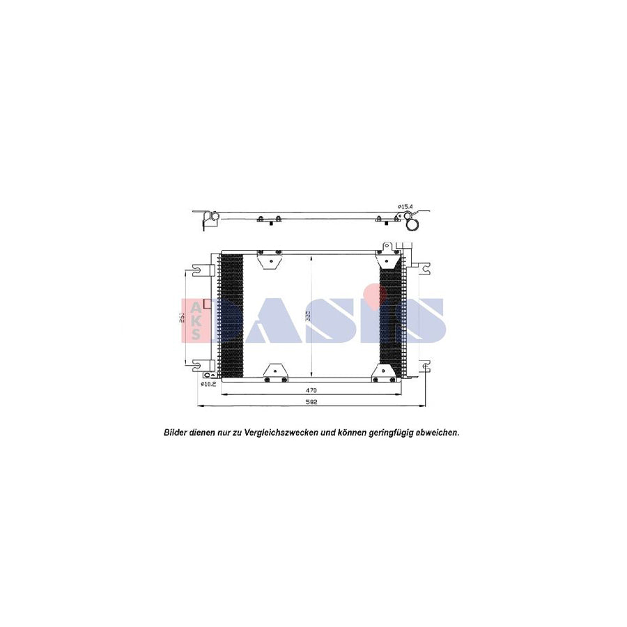 AKS Dasis 322016N Air Conditioning Condenser For Suzuki Grand Vitara I Off-Road (Ft, Ht) | Duco Car Parts UK