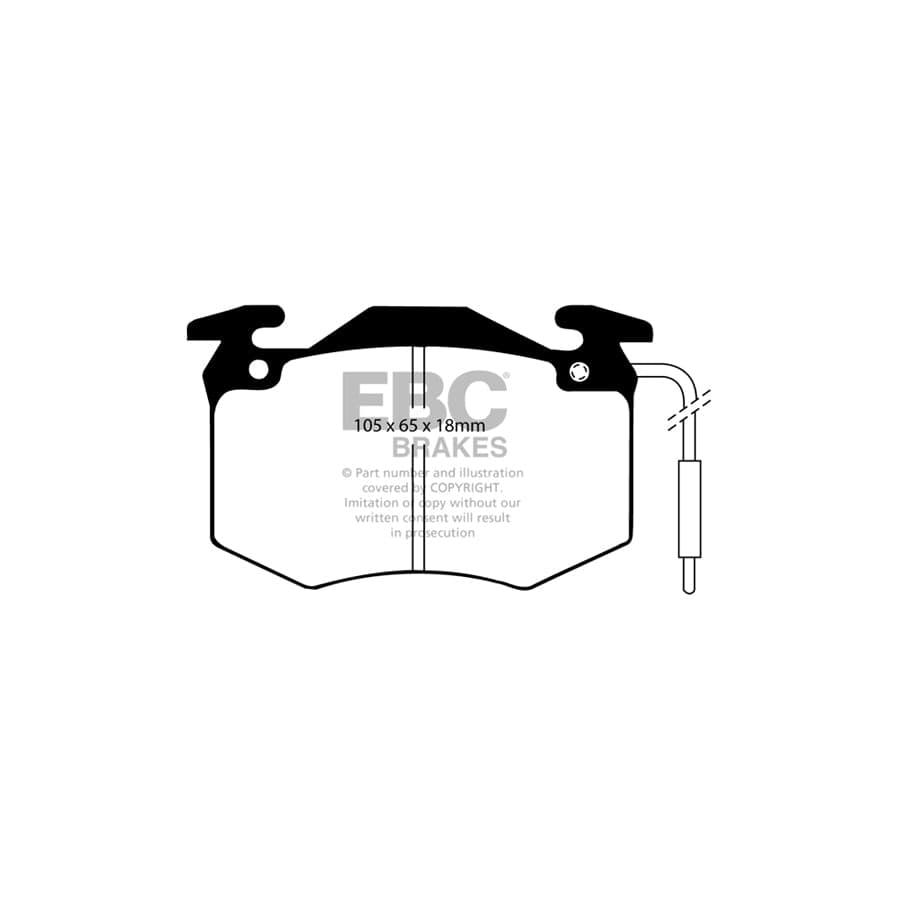 EBC PDKF1587 Peugeot Talbot Ultimax Front Brake Pad & Plain Disc Kit - ATE Caliper (Inc. 505 & Tagora) 2 | Duco Car Parts UK Car Parts