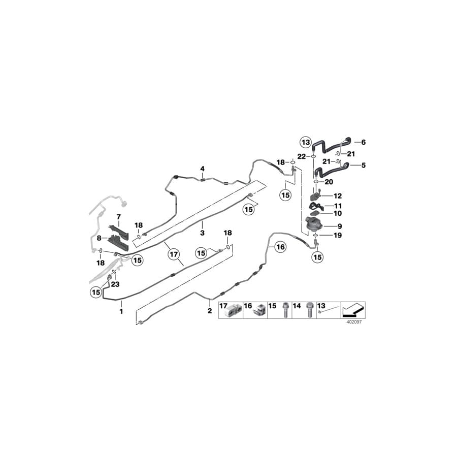 Genuine BMW 64539198293 F04 Suction Pipe (Inc.  & Hybrid 7) | Duco Car Parts UK Car Parts