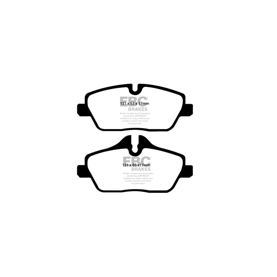 EBC PDKF225 BMW E81 E87 E88 Ultimax Front Brake Pad & Plain Disc Kit - ATE/TRW Caliper 2 | Duco Car Parts UK Car Parts