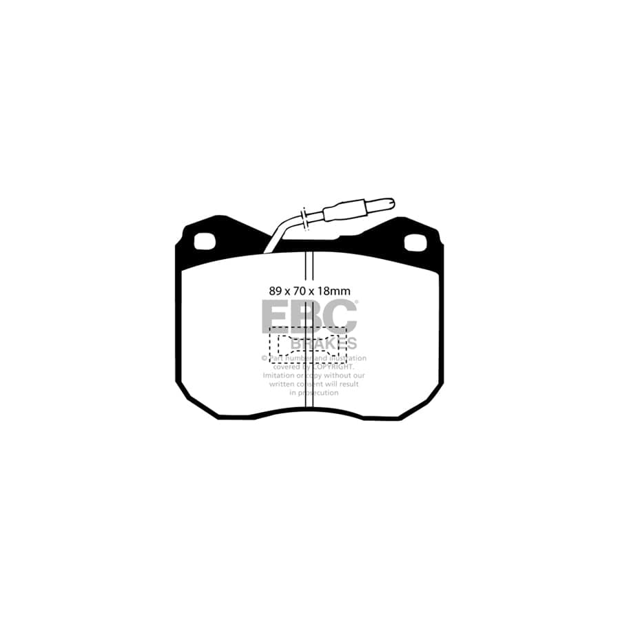 EBC PDKF1586 Peugeot Talbot Ultimax Front Brake Pad & Plain Disc Kit - ATE Caliper (Inc. Peugeot 504, 505, 604 & Tagora) 2 | Duco Car Parts UK Car Parts