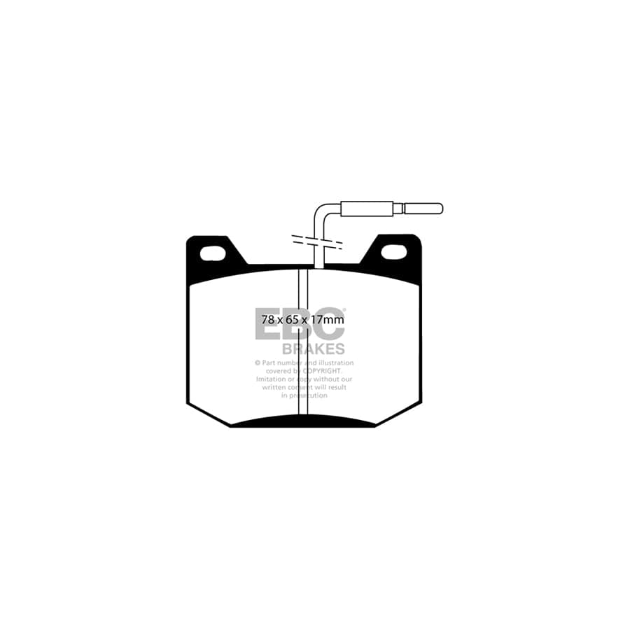 EBC PDKF1585 Peugeot 504 Ultimax Front Brake Pad & Plain Disc Kit - ATE Caliper 2 | Duco Car Parts UK Car Parts