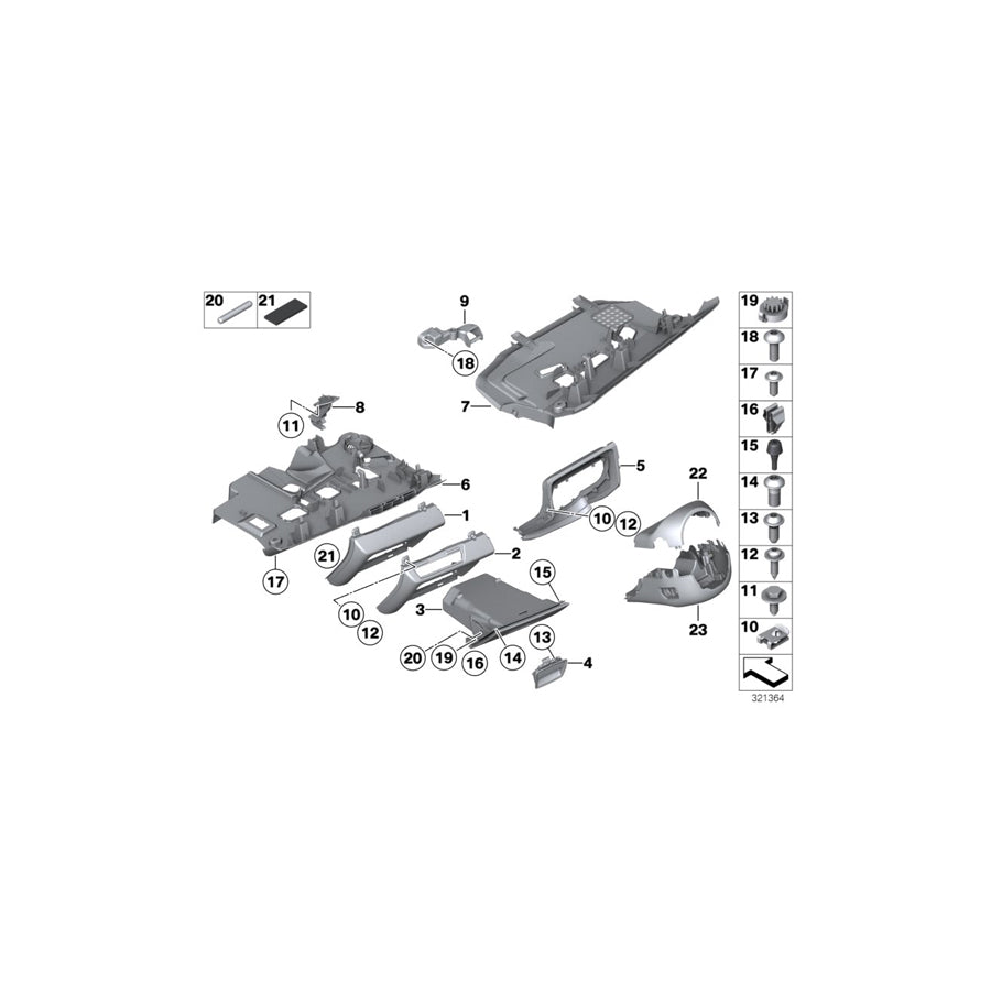 Genuine BMW 51459183130 F01 F04 F02 Folding Box, Driver's Side SATTELBRAUN (Inc. 750iX, Alpina B7L & Hybrid 7) | Duco Car Parts UK