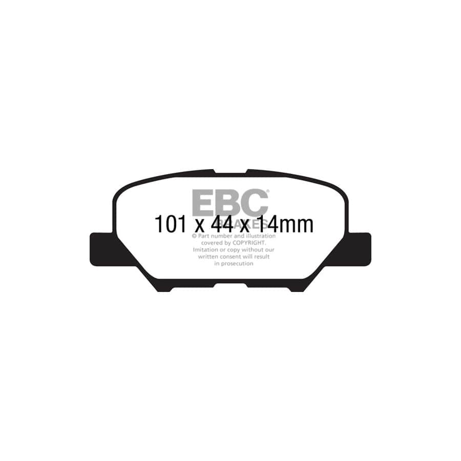 EBC PDKR1046 Citroen Mitsubishi Peugeot Ultimax Rear Brake Pad & Plain Disc Kit - Akebono Caliper 2 | Duco Car Parts UK Car Parts