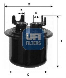 UFI 31.539.00 Fuel Filter