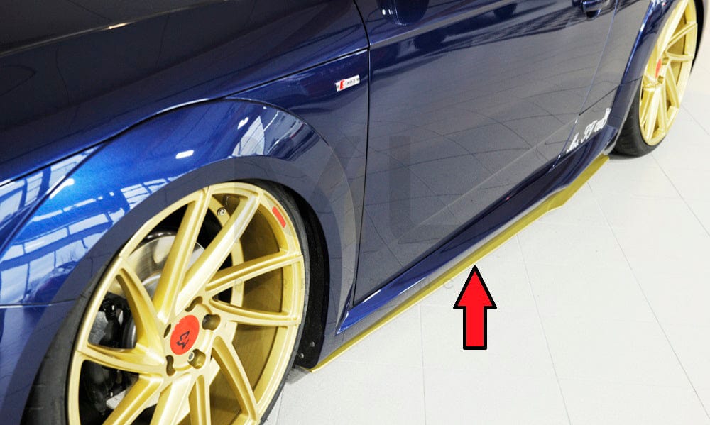 Rieger 00055171 Audi 8J-FV 8S Side Skirt Splitter (TT, TTS & TTRS) 4 | Duco Car Parts UK Car Parts