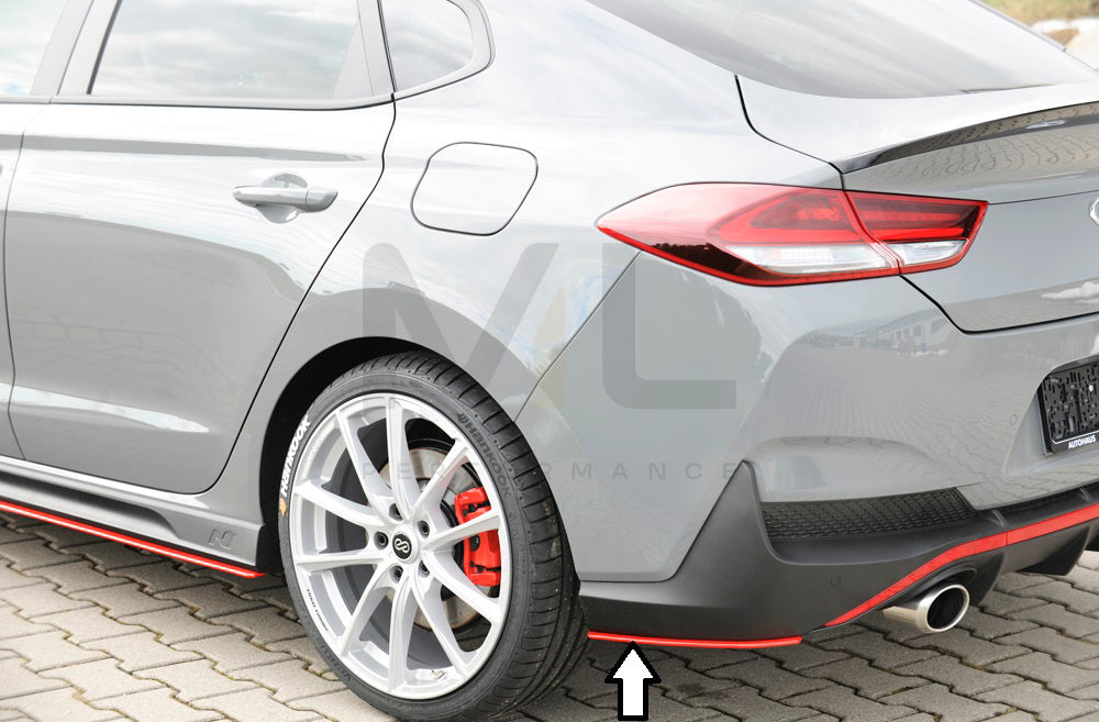 Rieger 00076007 Hyundai Rear Side Splitter (i30 N-Performance & i30 N) 9 | Duco Car Parts UK Car Parts