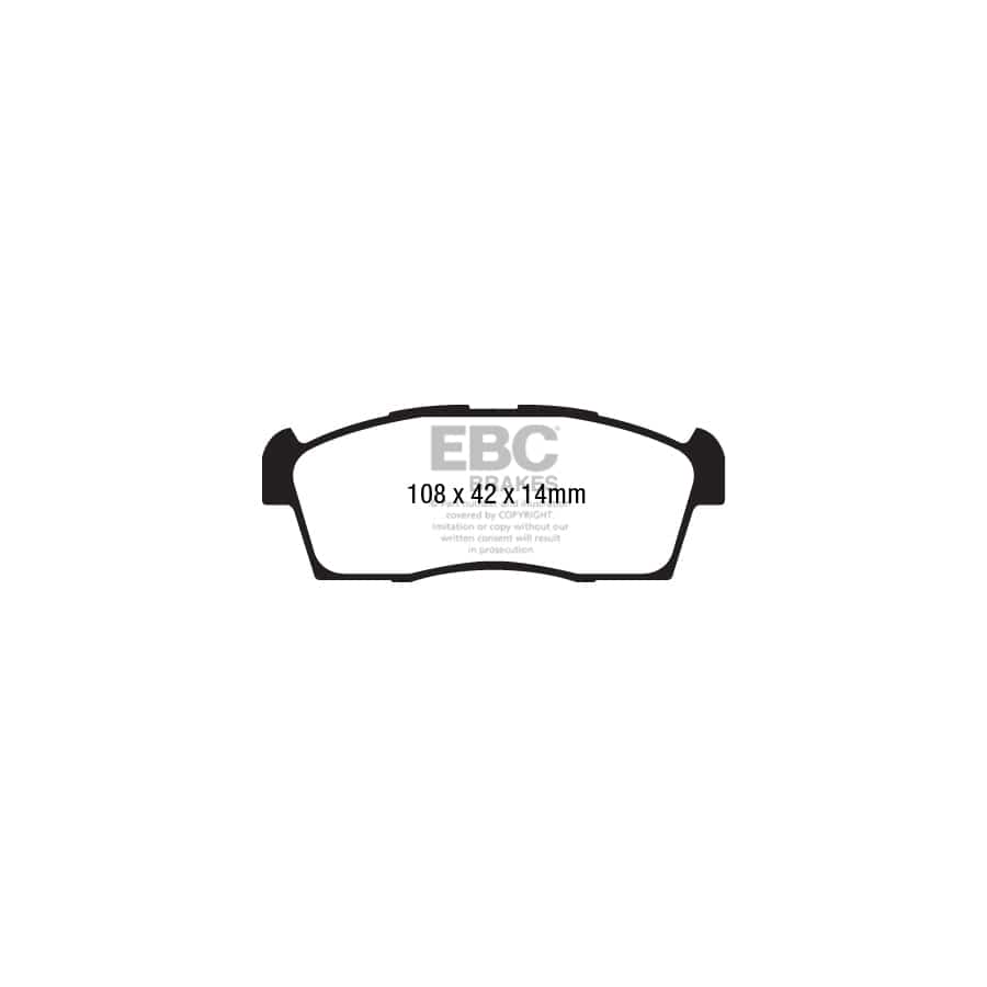 EBC PDKF423 Citroen Mitsubishi Peugeot Ultimax Front Brake Pad & Plain Disc Kit (Inc. C-Zero, i-MiEV, iOn) 2 | Duco Car Parts UK Car Parts