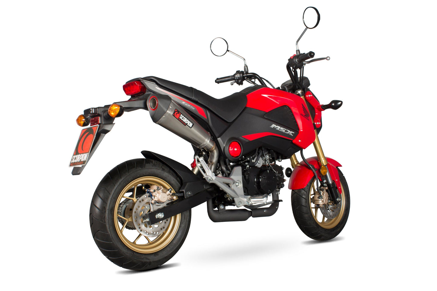 Scorpion RHA170SEO Honda MSX125 Grom Serket Taper Slip-On - Brushed Stainless Steel Sleeve | Duco Car Parts UK UK