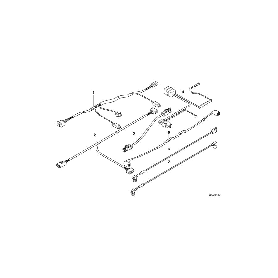 Genuine BMW 61126948729 E60 Wiring Switch Engine Hood (Inc. 545i, 530d & 535d) | Duco Car Parts UK Car Parts