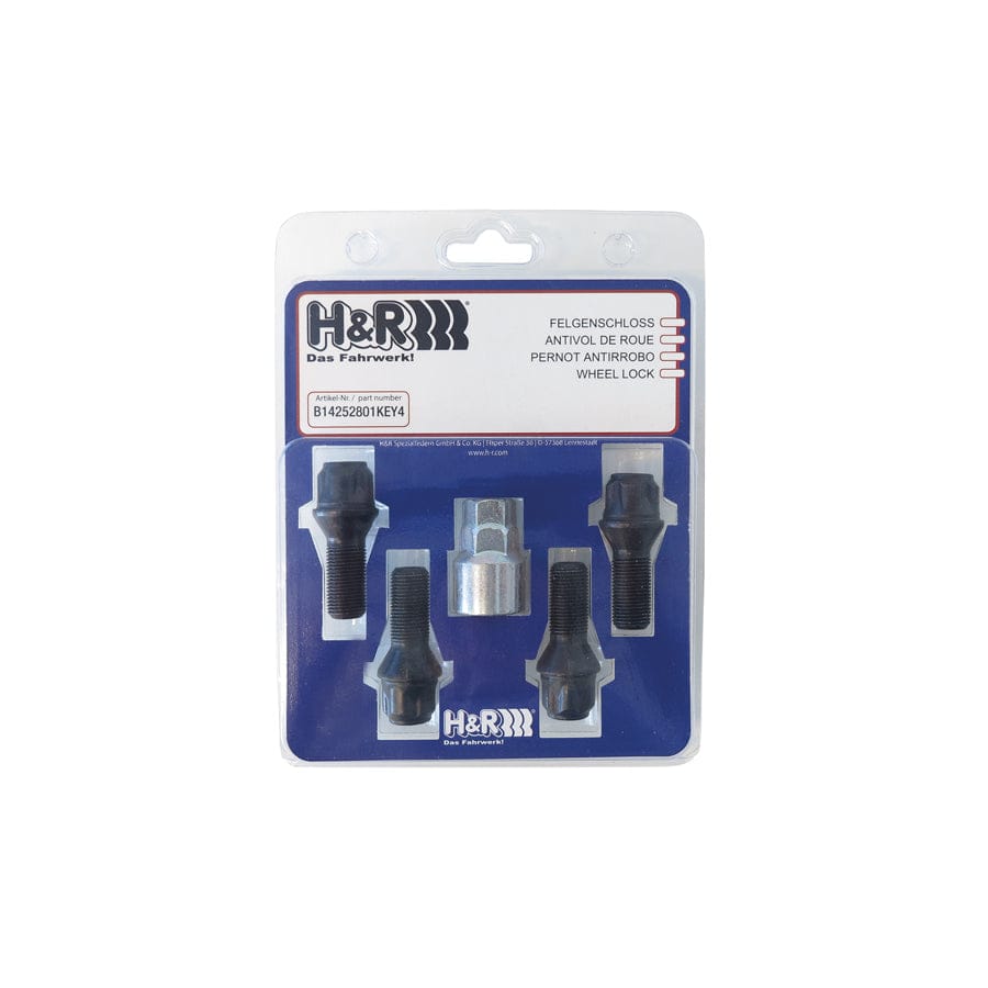 H&R B1253001KEY4 Wheel-Lock set M12 taper head 60° | Duco Car Parts UK Car Parts