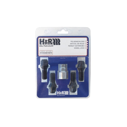 H&R B1253001KEY4 Wheel-Lock set M12 taper head 60° | Duco Car Parts UK Car Parts