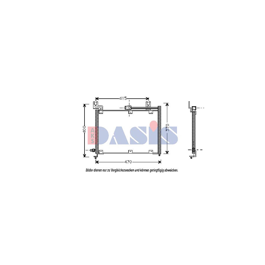 AKS Dasis 322040N Air Conditioning Condenser For Suzuki Swift | Duco Car Parts UK
