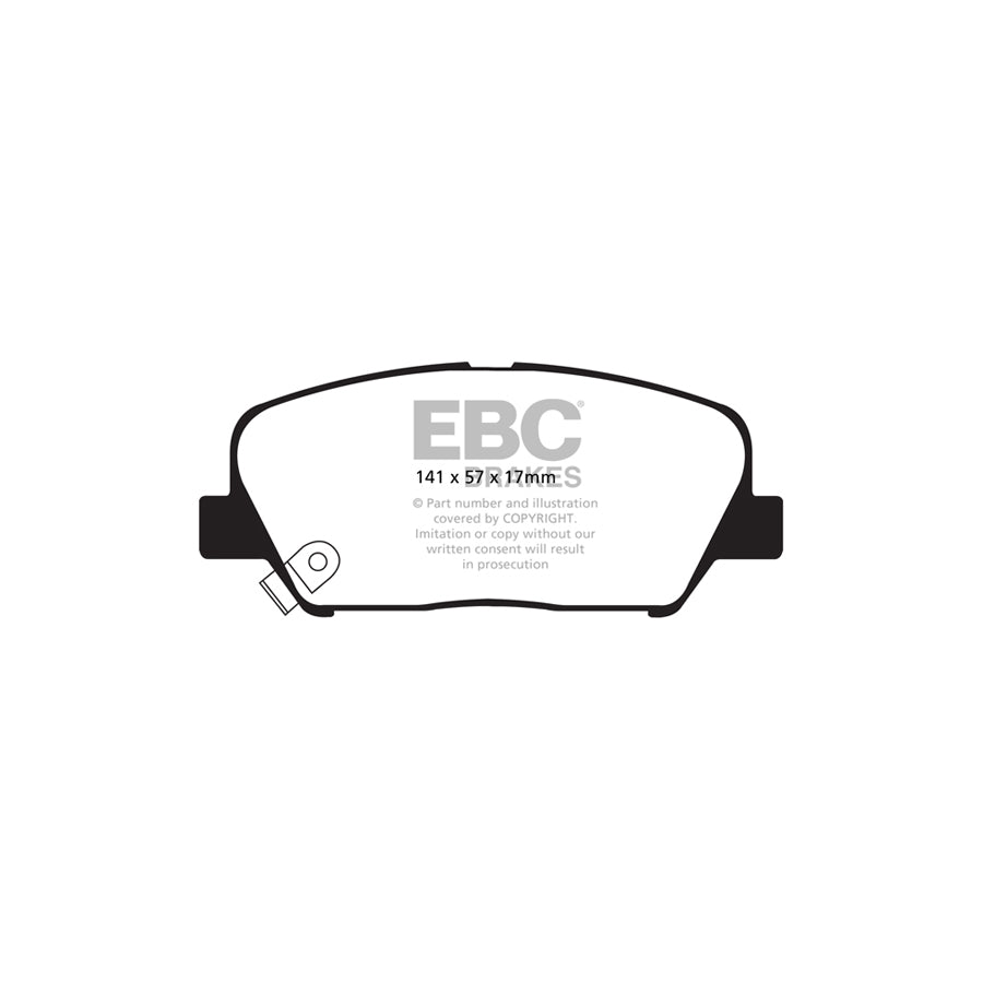 EBC DP31856C Hyundai Genesis Redstuff Front Brake Pads 2 | Duco Car Parts UK Car Parts
