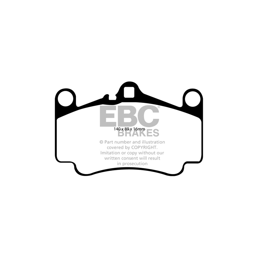 EBC DP81515RPX Porsche 911 RP-X Full Race Front Brake Pads - Brembo Caliper 2 | Duco Car Parts UK Car Parts