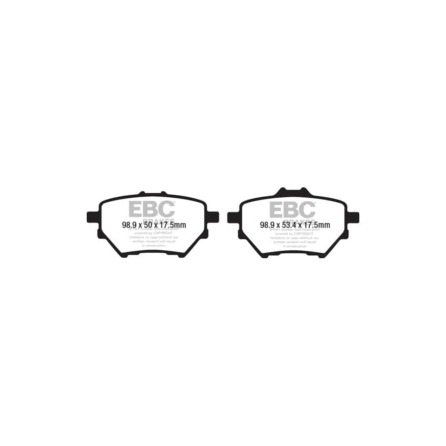 EBC PDKR1053 Citroen Opel Peugeot Vauxhall Ultimax Rear Brake Pad & Plain Disc Kit - Bosch Caliper 2 | Duco Car Parts UK Car Parts