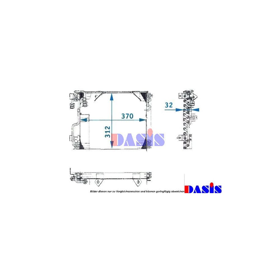 AKS Dasis 051890N Air Conditioning Condenser For BMW 3 Saloon (E21) | Duco Car Parts UK