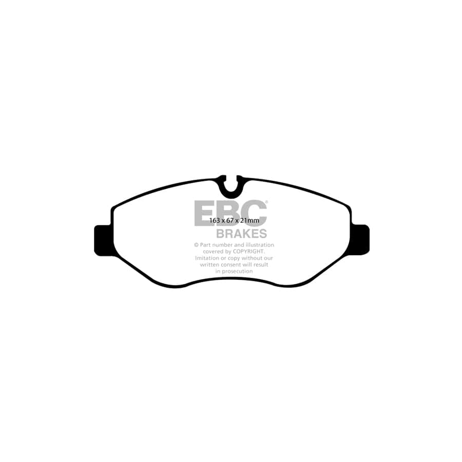 EBC PD03KF787 Mercedes-Benz W447 Yellowstuff Front Brake Pad & Plain Disc Kit - Bosch/Brembo Caliper (Inc. Viano & Vito) 2 | Duco Car Parts UK Car Parts