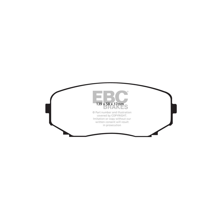 EBC DP61794 Mazda Greenstuff Front Brake Pads 2 | Duco Car Parts UK Car Parts
