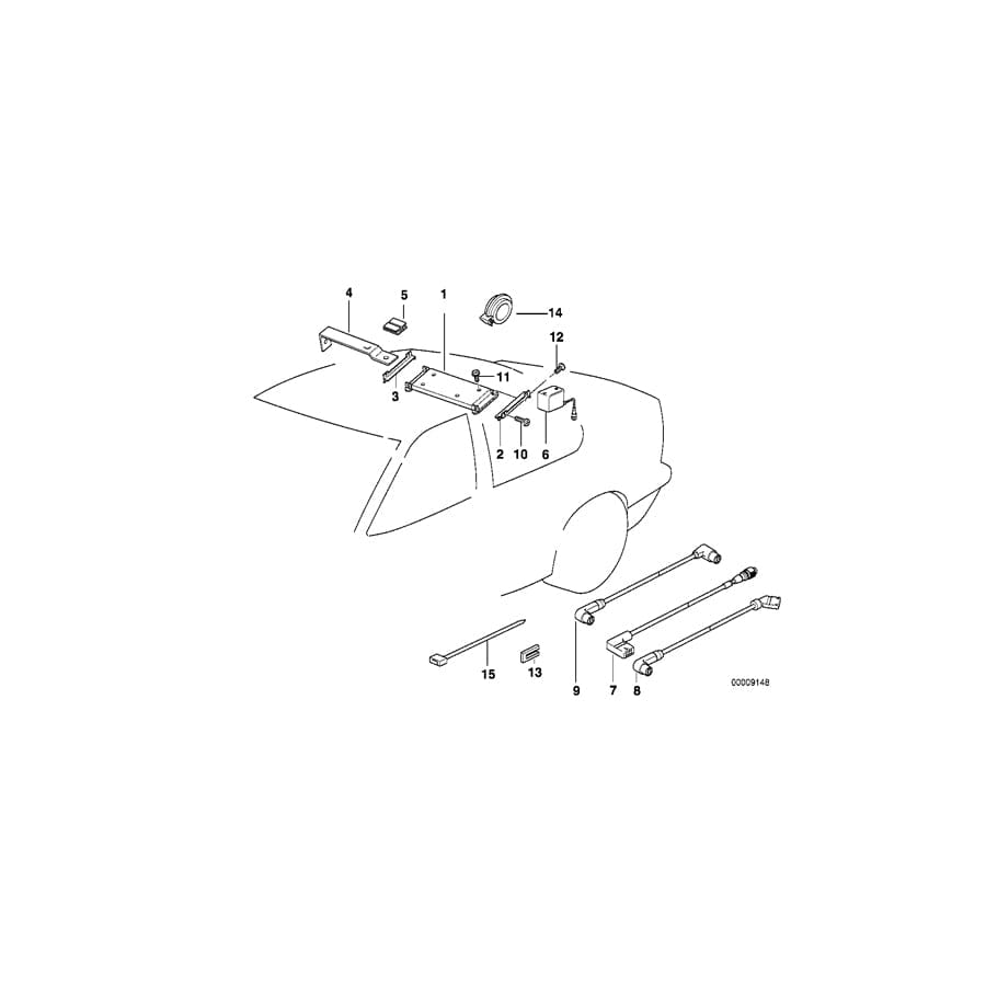 Genuine BMW 65128361329 E36 Bracket Cd-Changer Left (Inc. M3, 318i & 323i) | Duco Car Parts UK Car Parts