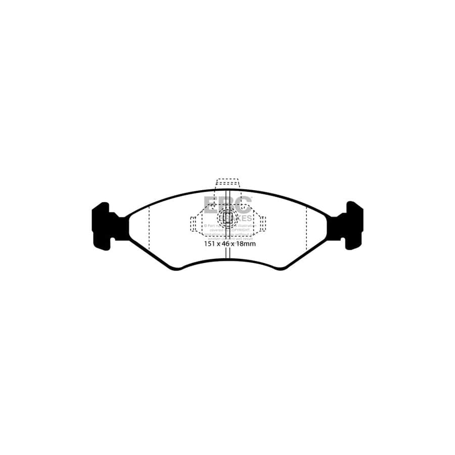 EBC PDKF783 Ford Mazda Ultimax Front Brake Pad & Plain Disc Kit (Inc. Courier & 121) 2 | Duco Car Parts UK Car Parts