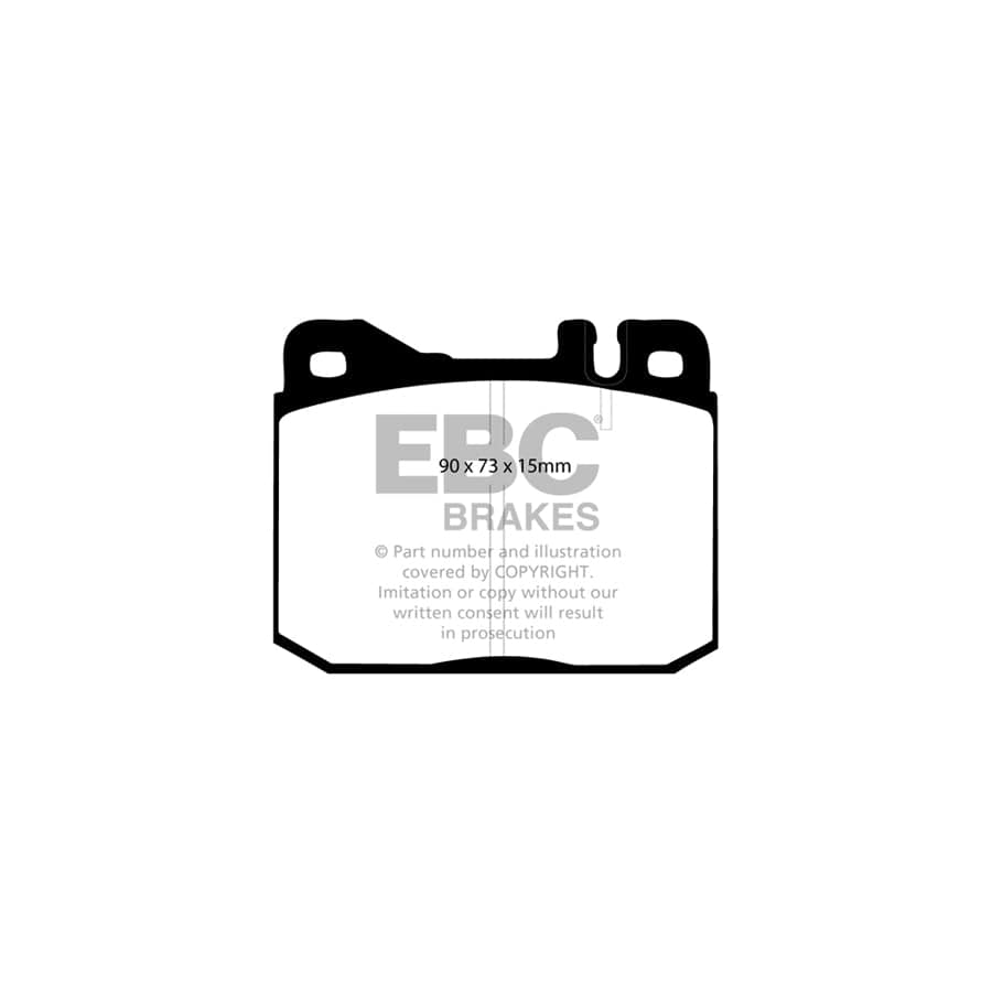 EBC PD03KF791 Mercedes-Benz W114 Yellowstuff Front Brake Pad & Plain Disc Kit - ATE Caliper 2 | Duco Car Parts UK Car Parts