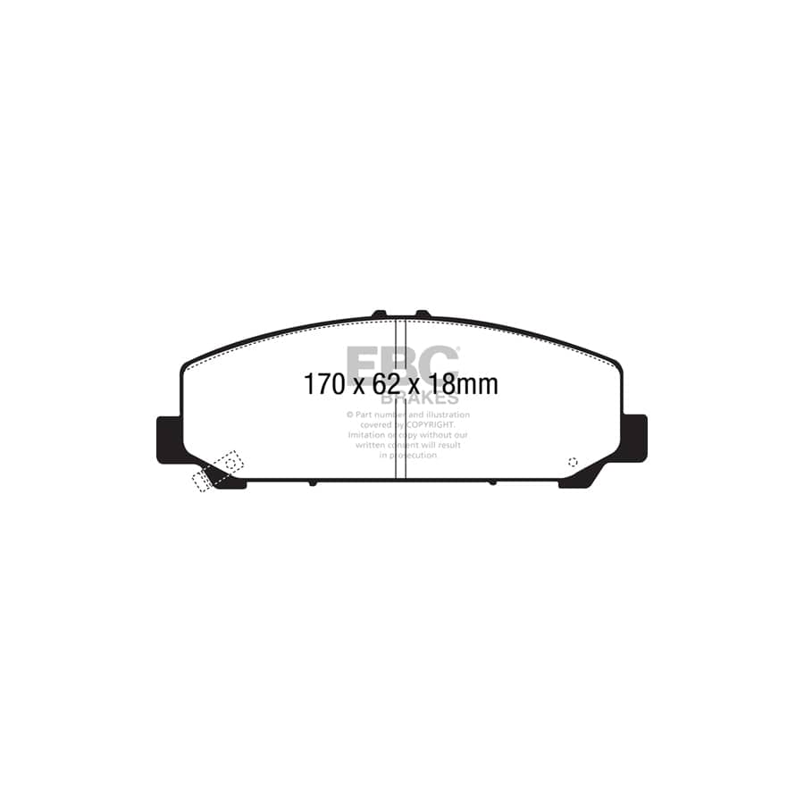 EBC PDKF2256 Infiniti QX80 Ultimax Front Brake Pad & Plain Disc Kit 2 | Duco Car Parts UK Car Parts