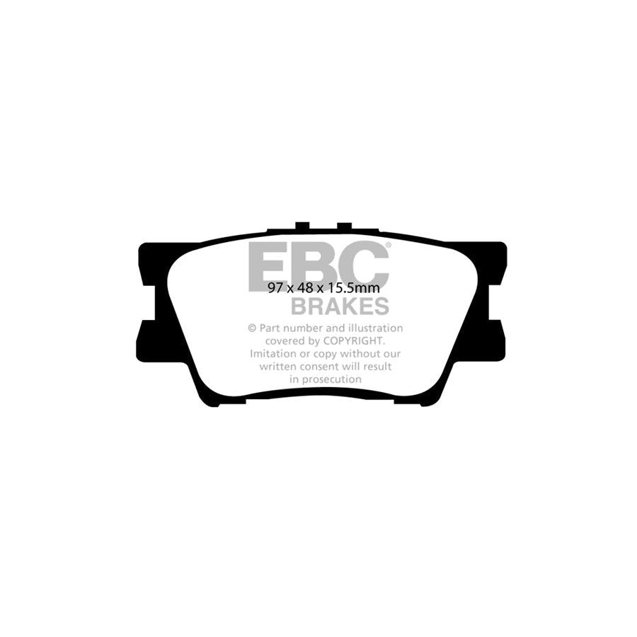 EBC DP61793 Toyota Rav 4 Greenstuff Rear Brake Pads - Akebono Caliper 2 | Duco Car Parts UK Car Parts