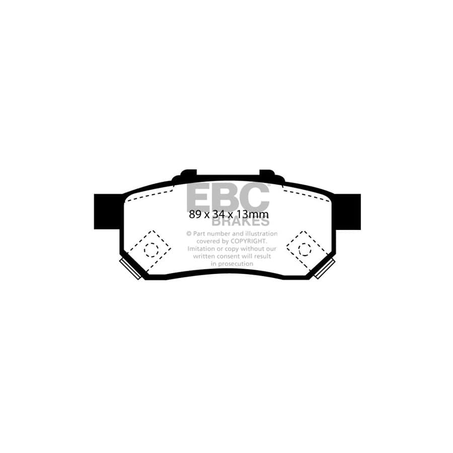 EBC PDKR390 Honda Civic Ultimax Rear Brake Pad & Plain Disc Kit - Akebono Caliper 2 | Duco Car Parts UK Car Parts
