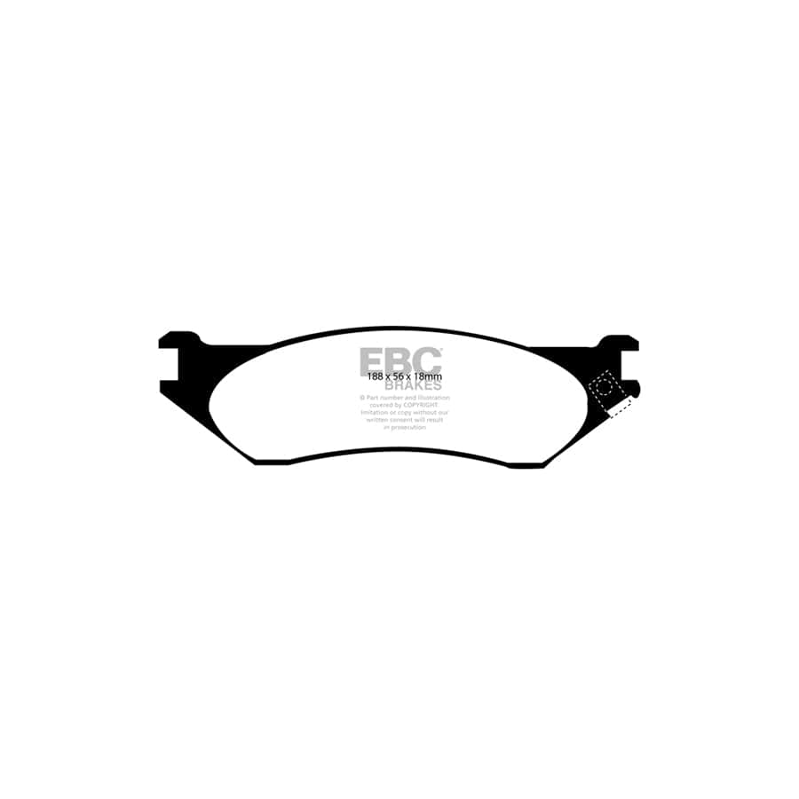 EBC PD01KF443 Dodge Greenstuff Front Brake Pad & Plain Disc Kit  2 | Duco Car Parts UK Car Parts