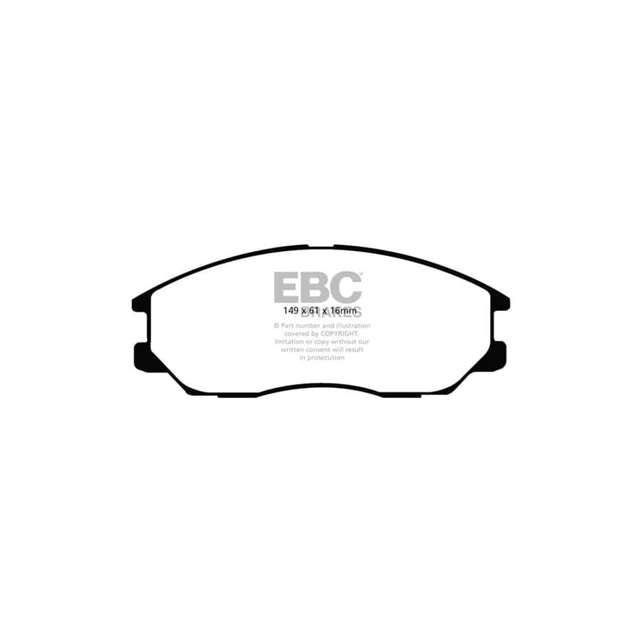 EBC PD01KF718 Hyundai Terracan Greenstuff Front Brake Pad & Plain Disc Kit  2 | Duco Car Parts UK Car Parts