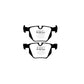 EBC PD02KR082 BMW E60 E61 Redstuff Rear Brake Pad & Plain Disc Kit - ATE Caliper 2 | Duco Car Parts UK Car Parts
