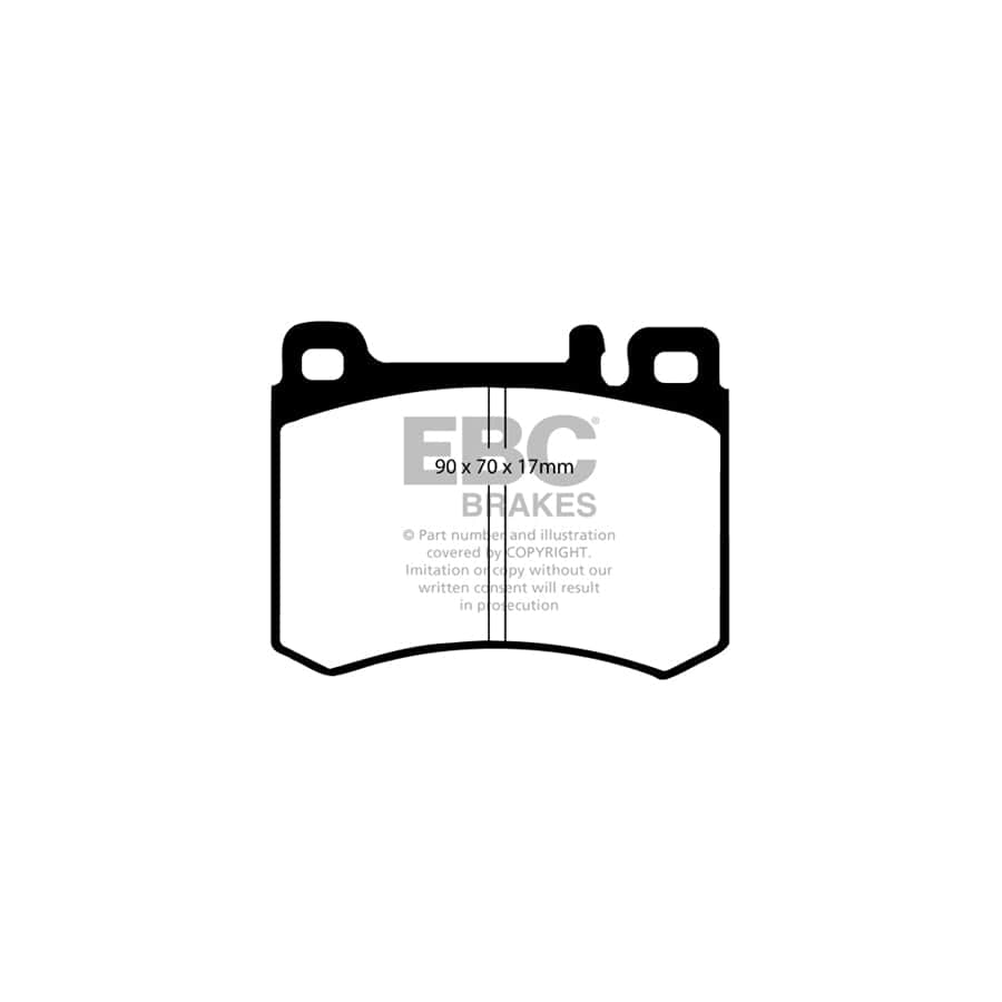 EBC PDKF1268 Mercedes-Benz R107 Ultimax Front Brake Pad & Plain Disc Kit - ATE Caliper 2 | Duco Car Parts UK Car Parts