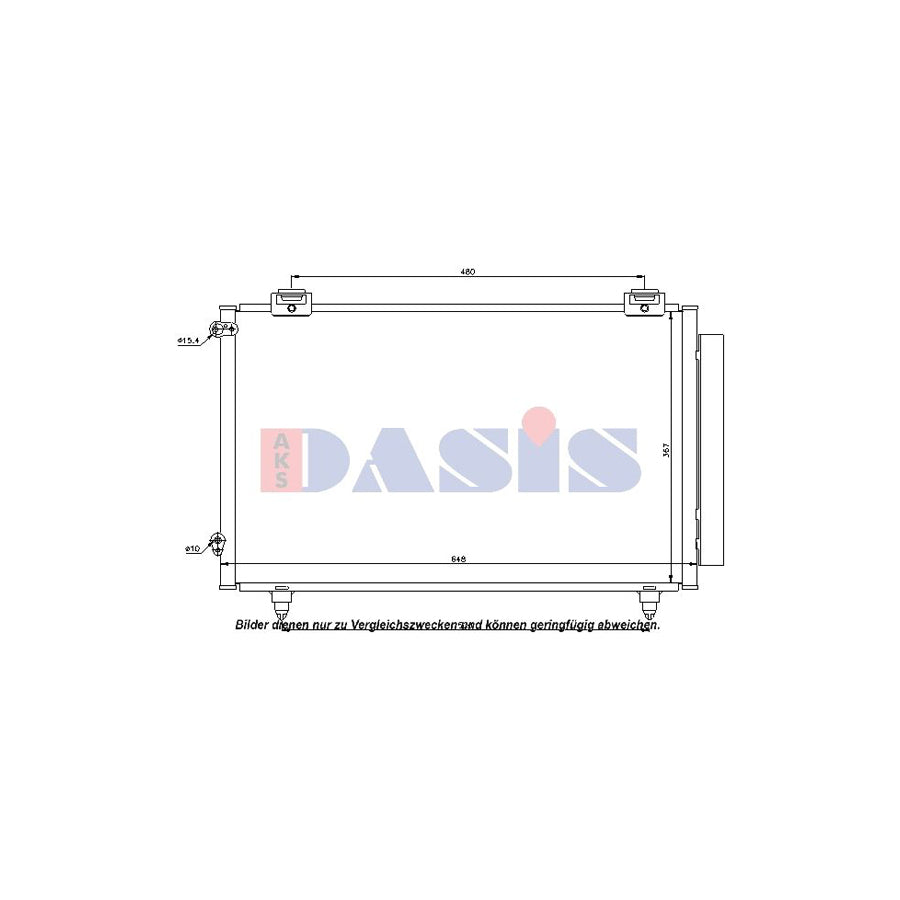 AKS Dasis 212043N Air Conditioning Condenser | Duco Car Parts UK