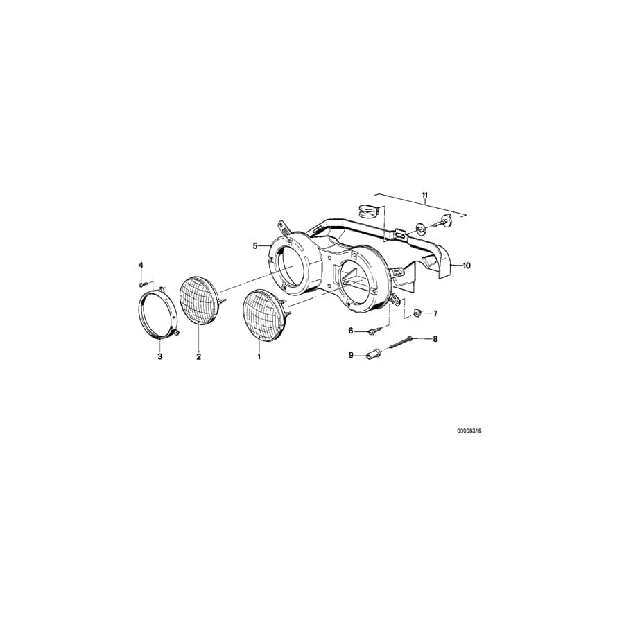Genuine BMW 63121371382 E23 Supporting Frame Right (Inc. 733i & 735i) | Duco Car Parts UK Car Parts