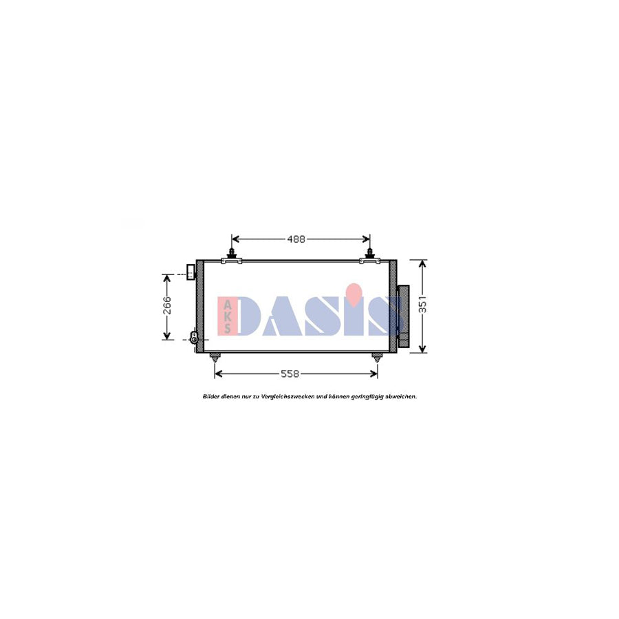 AKS Dasis 212046N Air Conditioning Condenser For Toyota Celica VII Coupe (T230) | Duco Car Parts UK