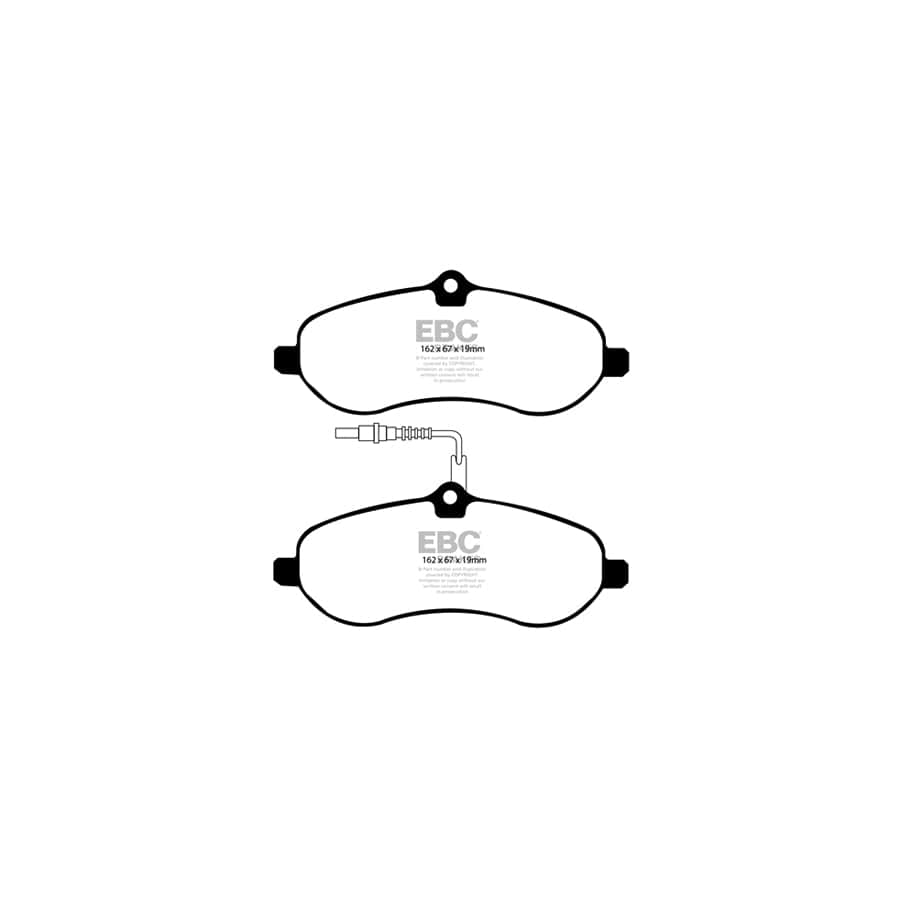 EBC PDKF424 Citroen Fiat Peugeot Toyota Ultimax Front Brake Pad & Plain Disc Kit 2 | Duco Car Parts UK Car Parts