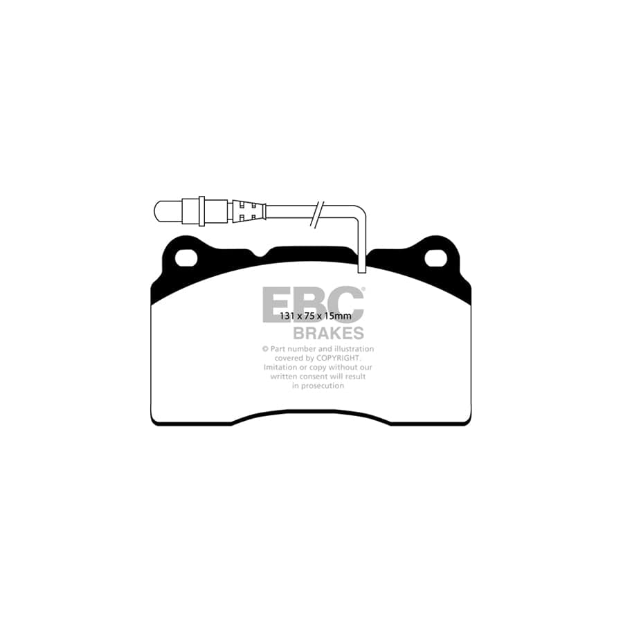 EBC PDKF1594 Peugeot 607 Ultimax Front Brake Pad & Plain Disc Kit - ATE Caliper 2 | Duco Car Parts UK Car Parts