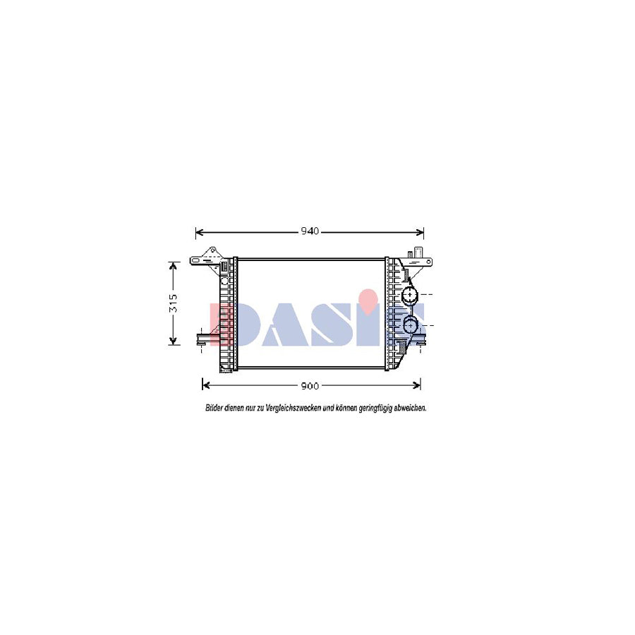 AKS Dasis 137350N Intercooler Suitable For Mercedes-Benz Vario | Duco Car Parts UK
