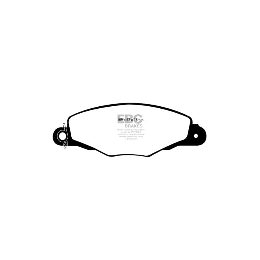 EBC PDKF1592 Peugeot 605 Ultimax Front Brake Pad & Plain Disc Kit - ATE Caliper 2 | Duco Car Parts UK Car Parts