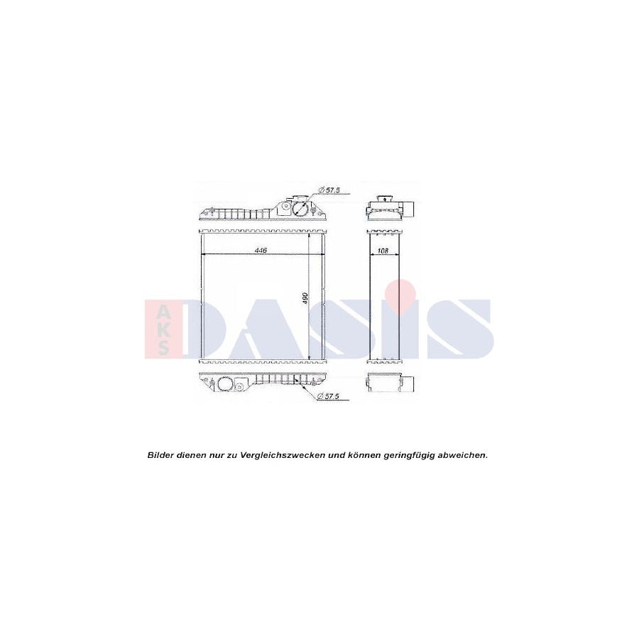 AKS Dasis 440608N Engine Radiator | Duco Car Parts UK