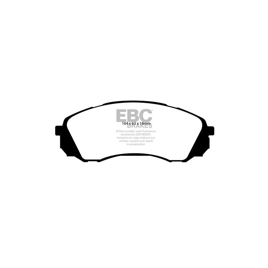 EBC DP21953 Hyundai Kia Greenstuff Front Brake Pads (Inc. i-800, Carnival, Sedona) 2 | Duco Car Parts UK Car Parts