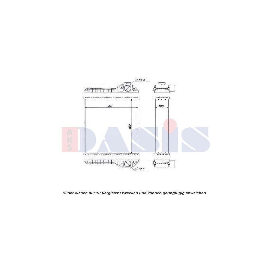 AKS Dasis 440609N Engine Radiator | Duco Car Parts UK
