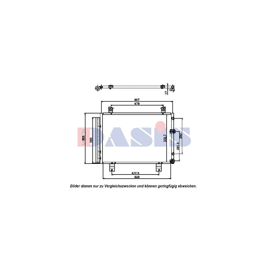 AKS Dasis 212050N Air Conditioning Condenser For Lexus Is | Duco Car Parts UK