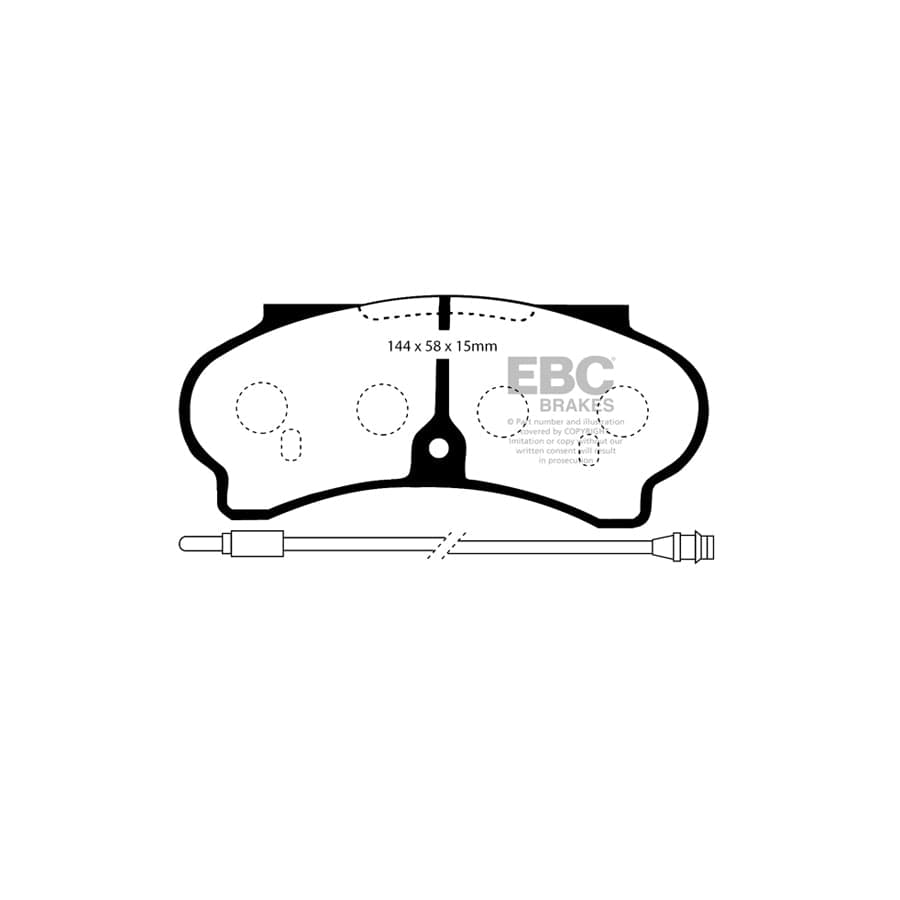 EBC PDKF1600 Peugeot J9 Ultimax Front Brake Pad & Plain Disc Kit 2 | Duco Car Parts UK Car Parts