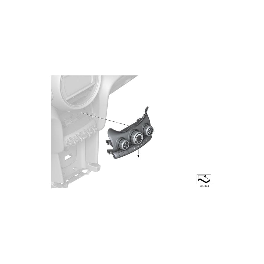 Genuine BMW 61319354518 F55 Cabrio F56 Air Conditioning Control (Inc. One, Cooper S & Cooper) | Duco Car Parts UK Car Parts