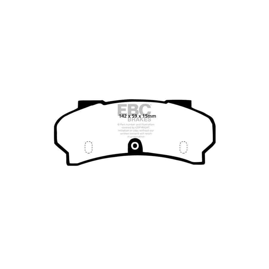EBC PDKF1599 Peugeot Ultimax Front Brake Pad & Plain Disc Kit (Inc. J7 & J9) 2 | Duco Car Parts UK Car Parts