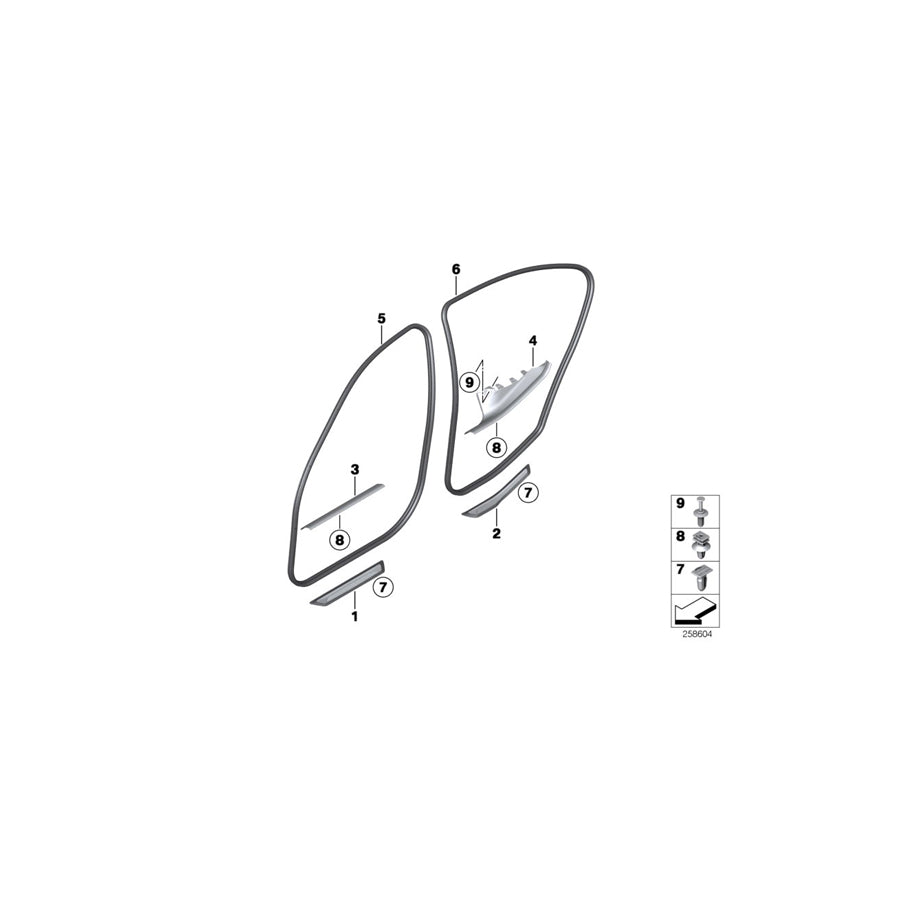 Genuine BMW 51477312309 Cover Molding, Sill, Inner Rear Left SCHWARZ (Inc. 340iX, 330iX & 330i) | Duco Car Parts UK