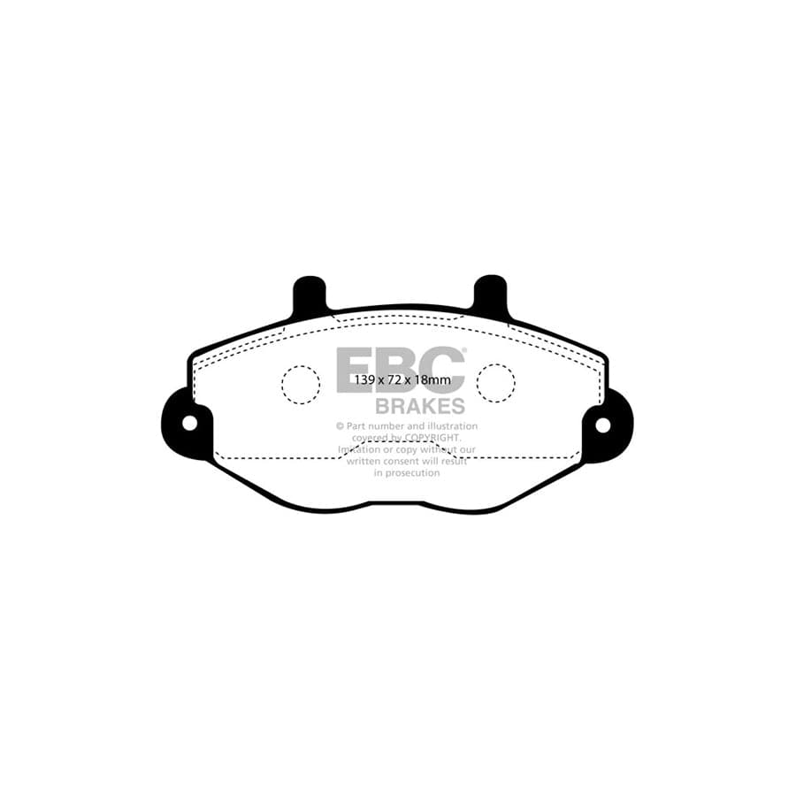 EBC PDKF795 Ford Ultimax Front Brake Pad & Plain Disc Kit (Inc. Tourneo & Transit) 2 | Duco Car Parts UK Car Parts