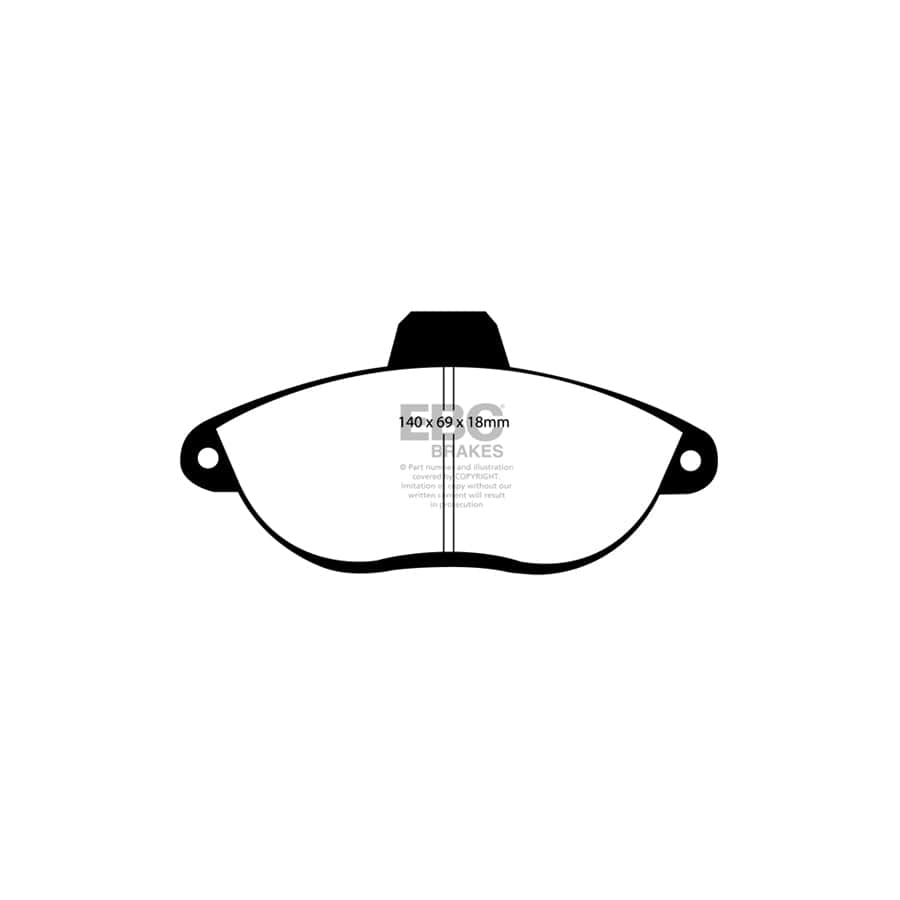 EBC PDKF1597 Peugeot Expert Ultimax Front Brake Pad & Plain Disc Kit 2 | Duco Car Parts UK Car Parts